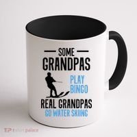 Water Ski Grandpa Skiing Waterski Waterskiing Holiday Waves Great Gift Coffee Mug thumb 1