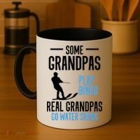 Water Ski Grandpa Skiing Waterski Waterskiing Holiday Waves Great Gift Coffee Mug thumb 4