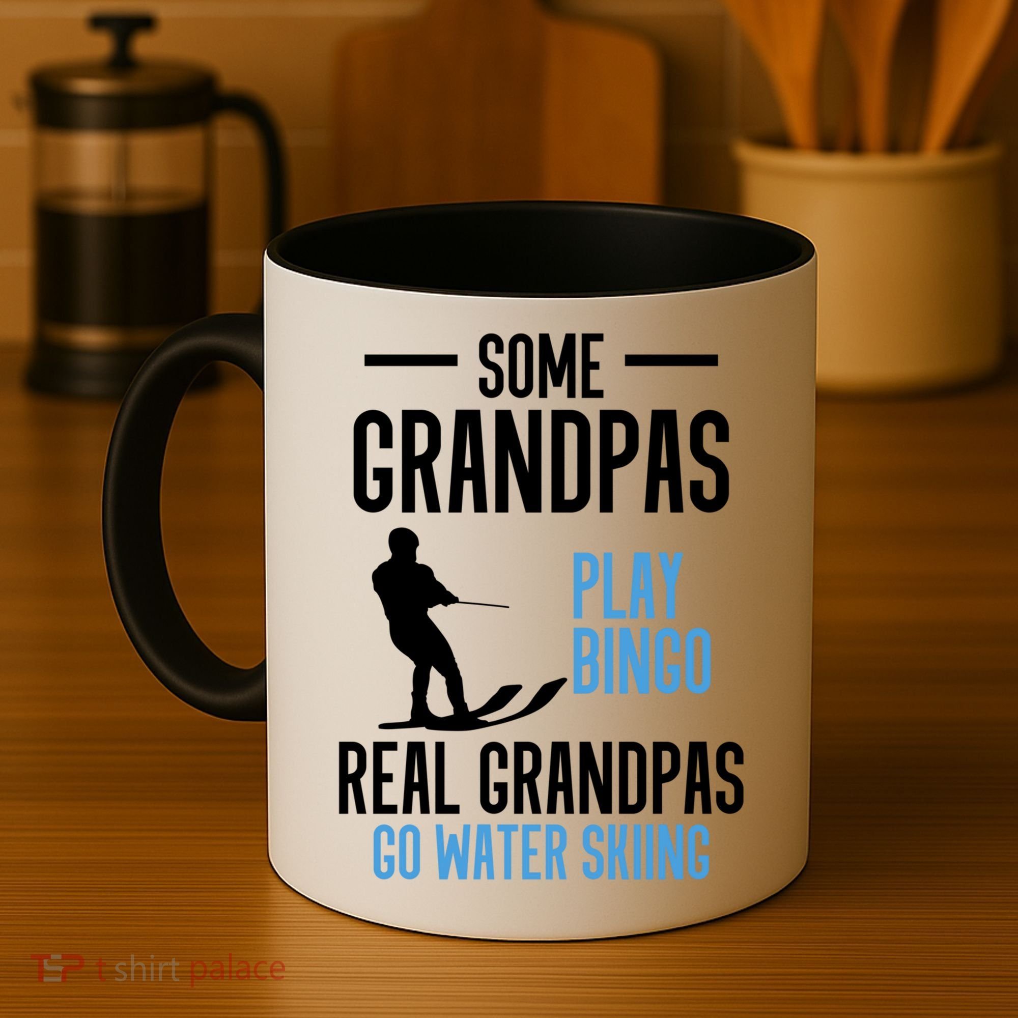 Water Ski Grandpa Skiing Waterski Waterskiing Holiday Waves Great Gift Coffee Mug