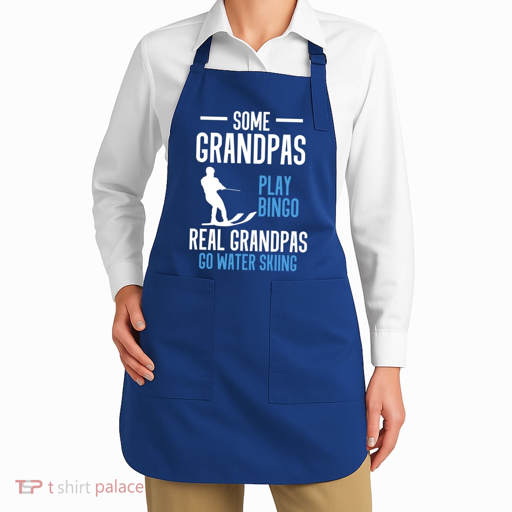 Water Ski Grandpa Skiing Waterski Waterskiing Holiday Waves Great Gift Apron