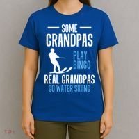 Water Ski Grandpa Skiing Waterski Waterskiing Holiday Waves Great Gift T-Shirt thumb 4