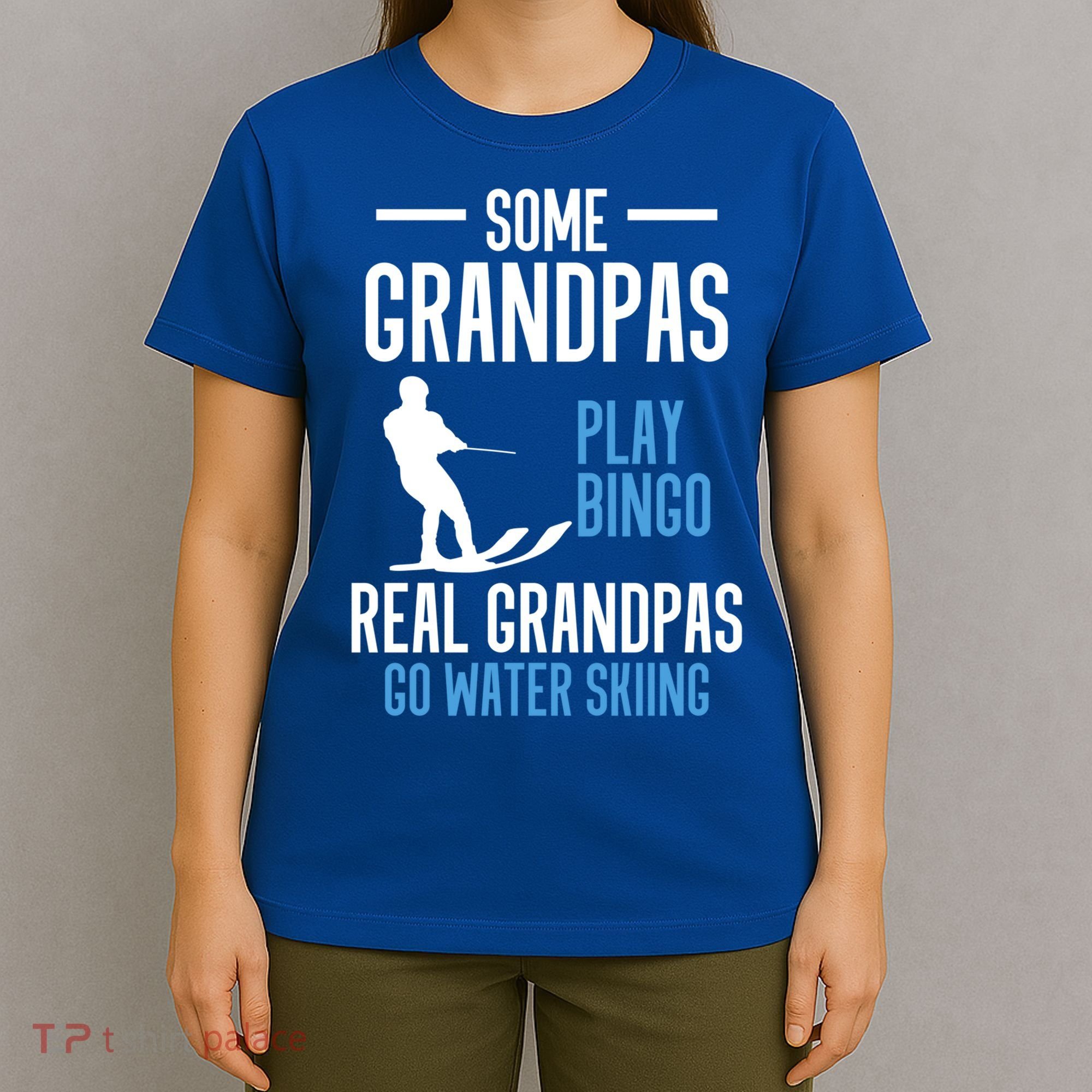 Water Ski Grandpa Skiing Waterski Waterskiing Holiday Waves Great Gift T-Shirt