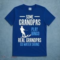 Water Ski Grandpa Skiing Waterski Waterskiing Holiday Waves Great Gift T-Shirt thumb 5