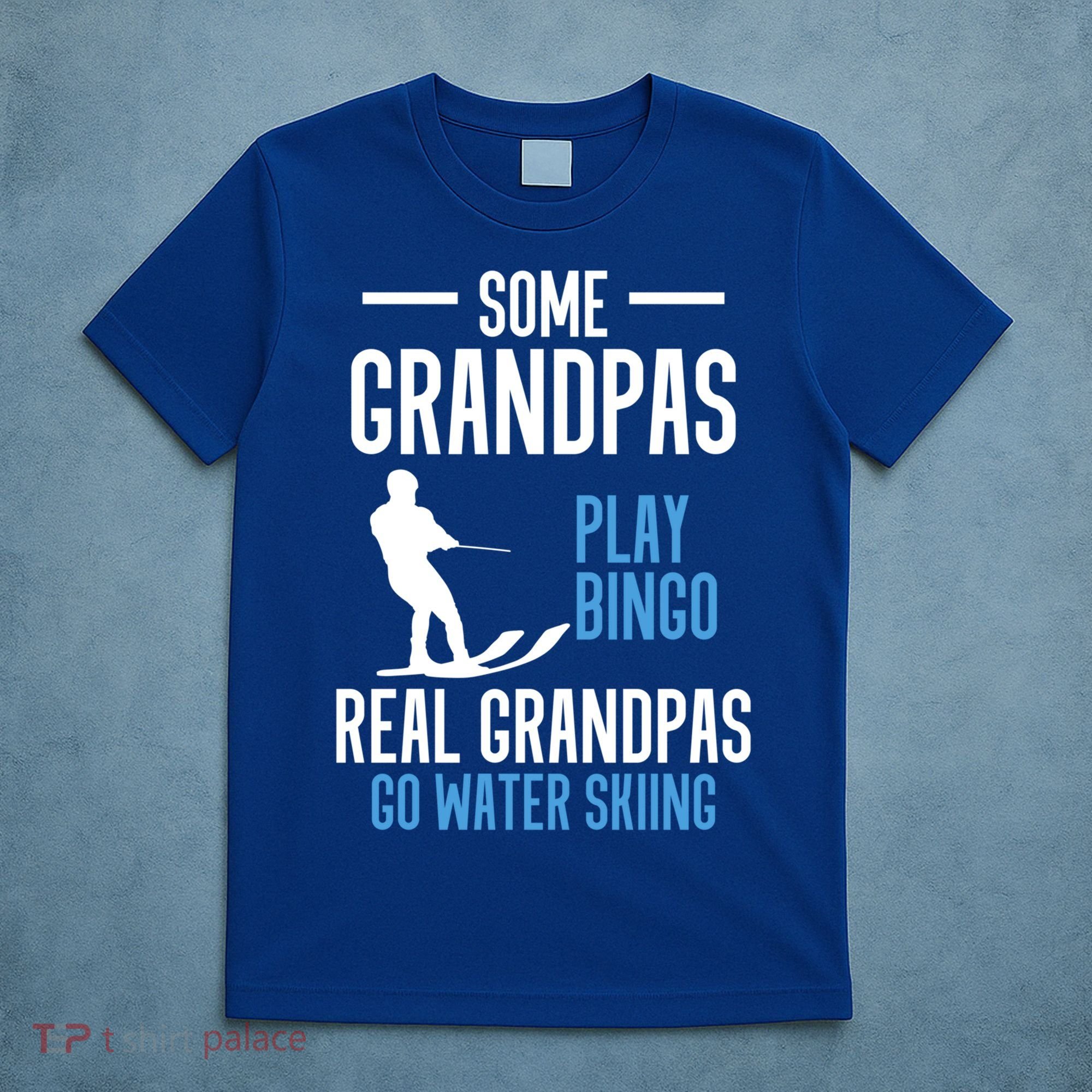 Water Ski Grandpa Skiing Waterski Waterskiing Holiday Waves Great Gift T-Shirt