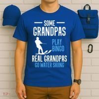 Water Ski Grandpa Skiing Waterski Waterskiing Holiday Waves Great Gift T-Shirt thumb 6
