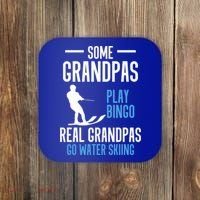 Water Ski Grandpa Skiing Waterski Waterskiing Holiday Waves Great Gift Coaster thumb 0