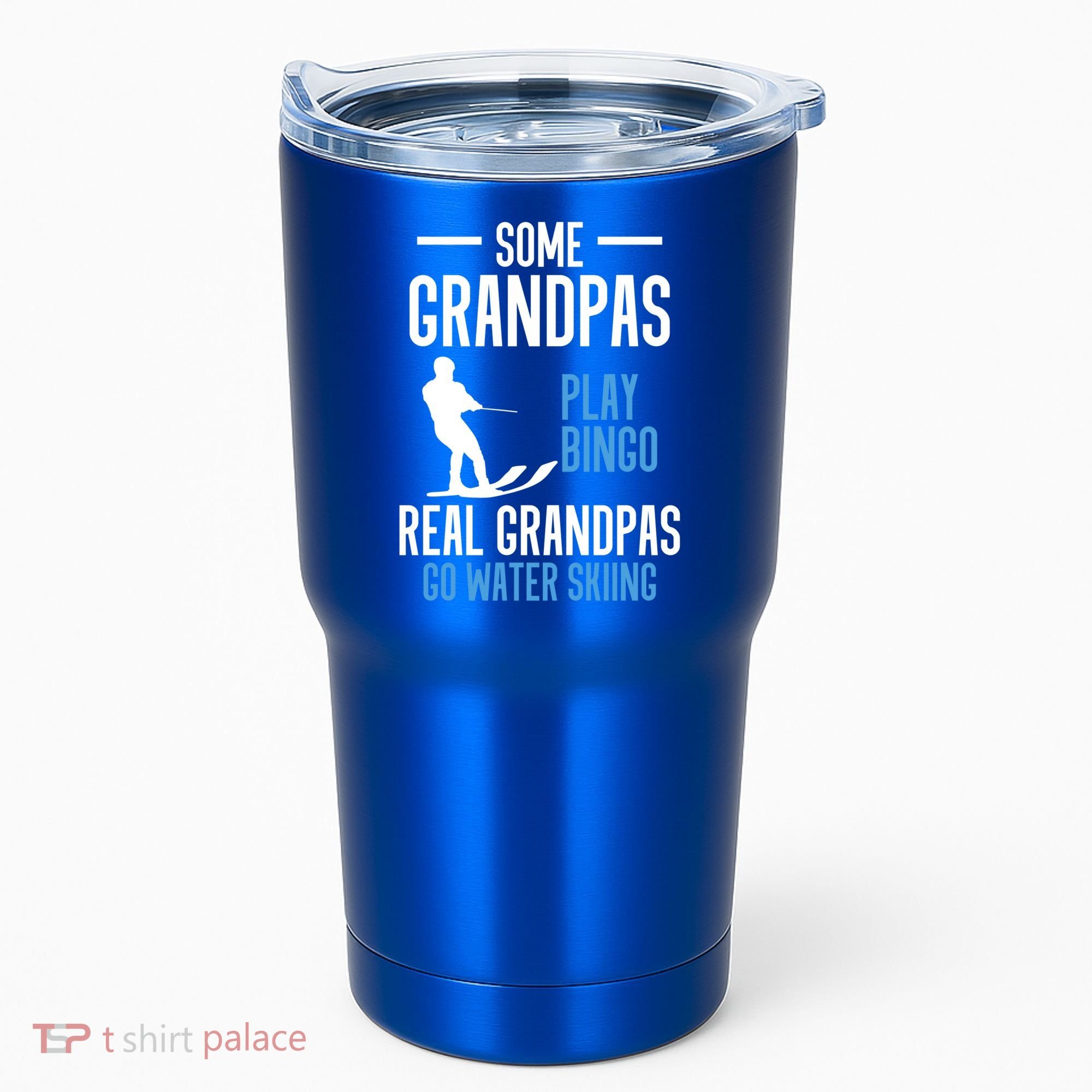 Water Ski Grandpa Skiing Waterski Waterskiing Holiday Waves Great Gift Tumbler