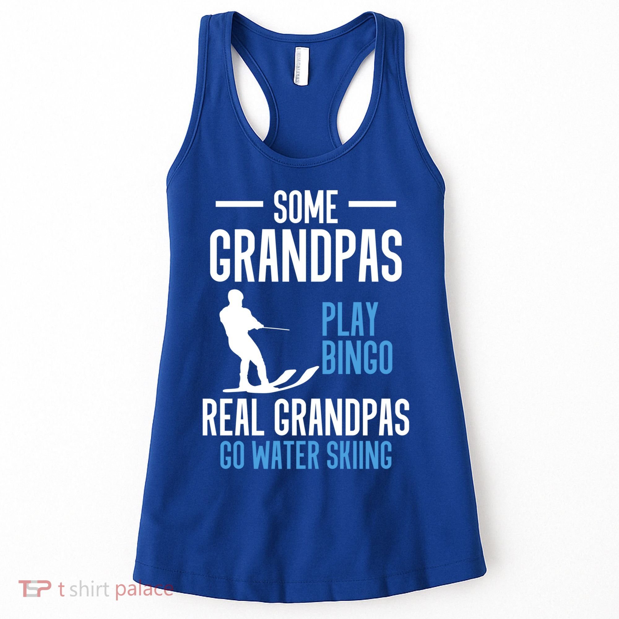 Water Ski Grandpa Skiing Waterski Waterskiing Holiday Waves Great Gift Women's Tank Top