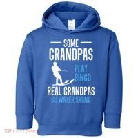Water Ski Grandpa Skiing Waterski Waterskiing Holiday Waves Great Gift Toddler Hoodie thumb 0