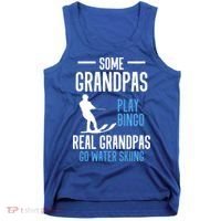 Water Ski Grandpa Skiing Waterski Waterskiing Holiday Waves Great Gift Tank Top thumb 0