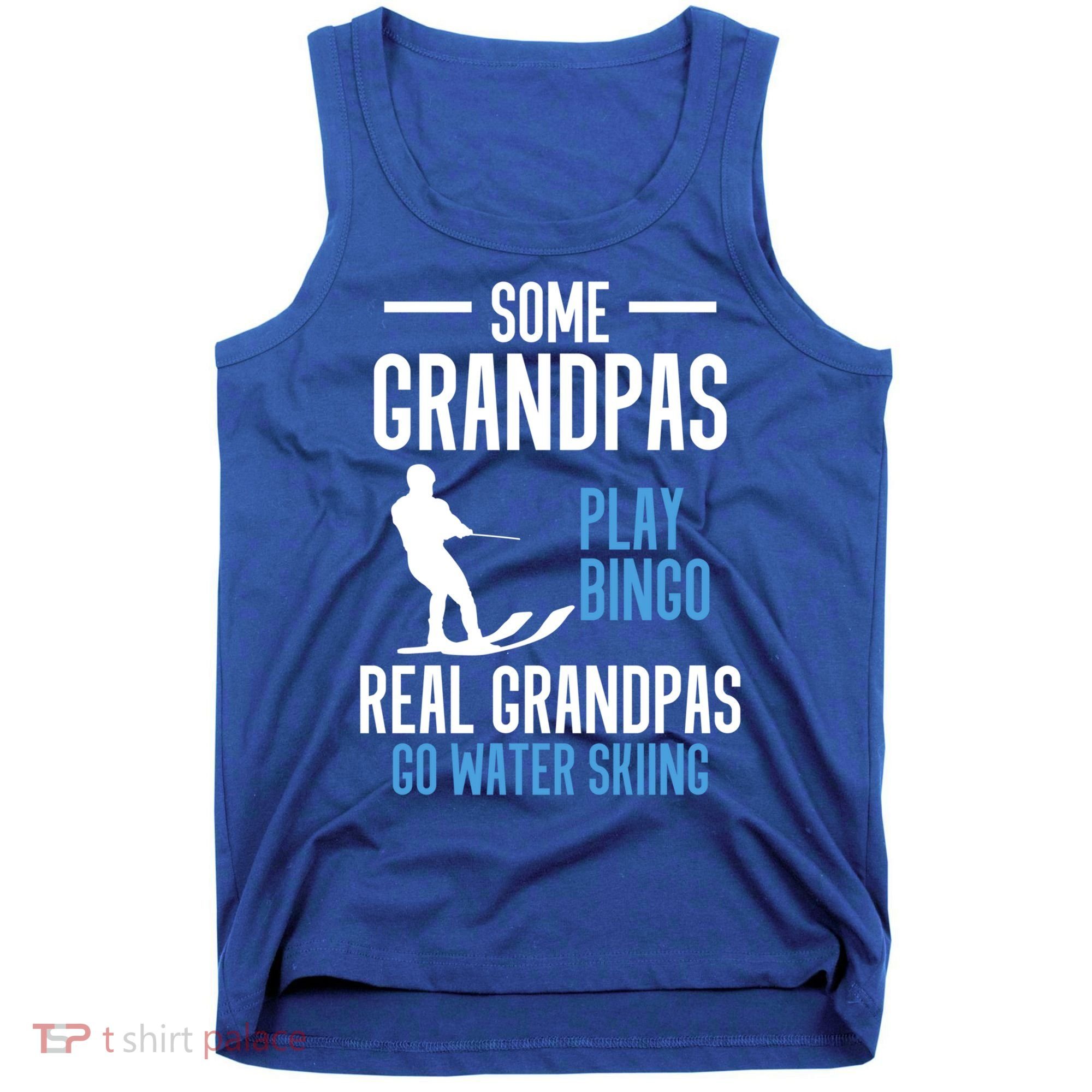 Water Ski Grandpa Skiing Waterski Waterskiing Holiday Waves Great Gift Tank Top
