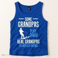 Water Ski Grandpa Skiing Waterski Waterskiing Holiday Waves Great Gift Tank Top thumb 2