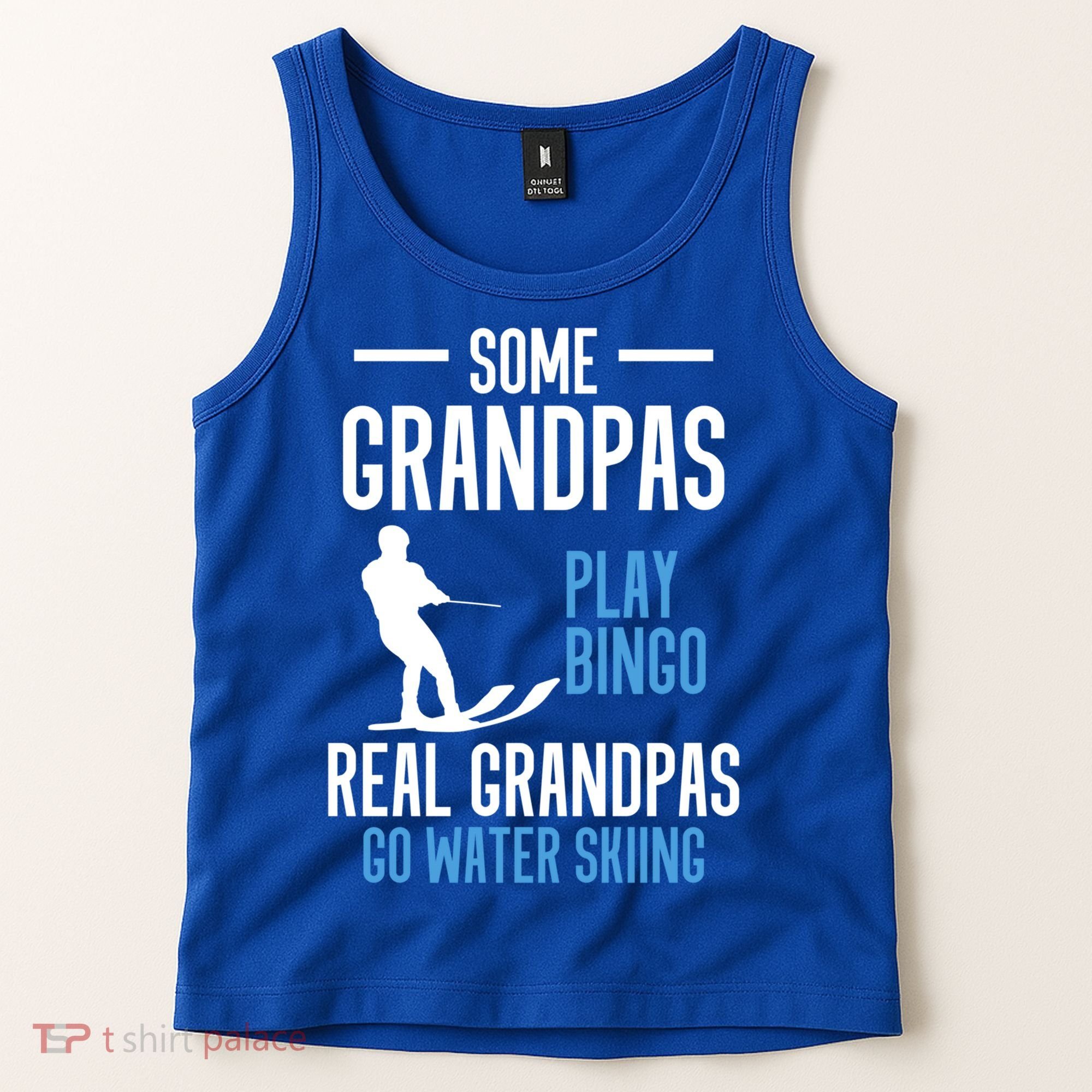 Water Ski Grandpa Skiing Waterski Waterskiing Holiday Waves Great Gift Tank Top