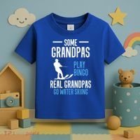 Water Ski Grandpa Skiing Waterski Waterskiing Holiday Waves Great Gift Toddler T-Shirt thumb 3