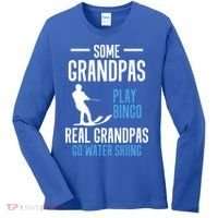 Water Ski Grandpa Skiing Waterski Waterskiing Holiday Waves Great Gift Women's Long Sleeve Shirt thumb 0