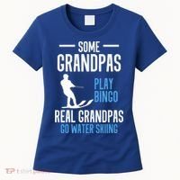 Water Ski Grandpa Skiing Waterski Waterskiing Holiday Waves Great Gift Women's T-Shirt thumb 0