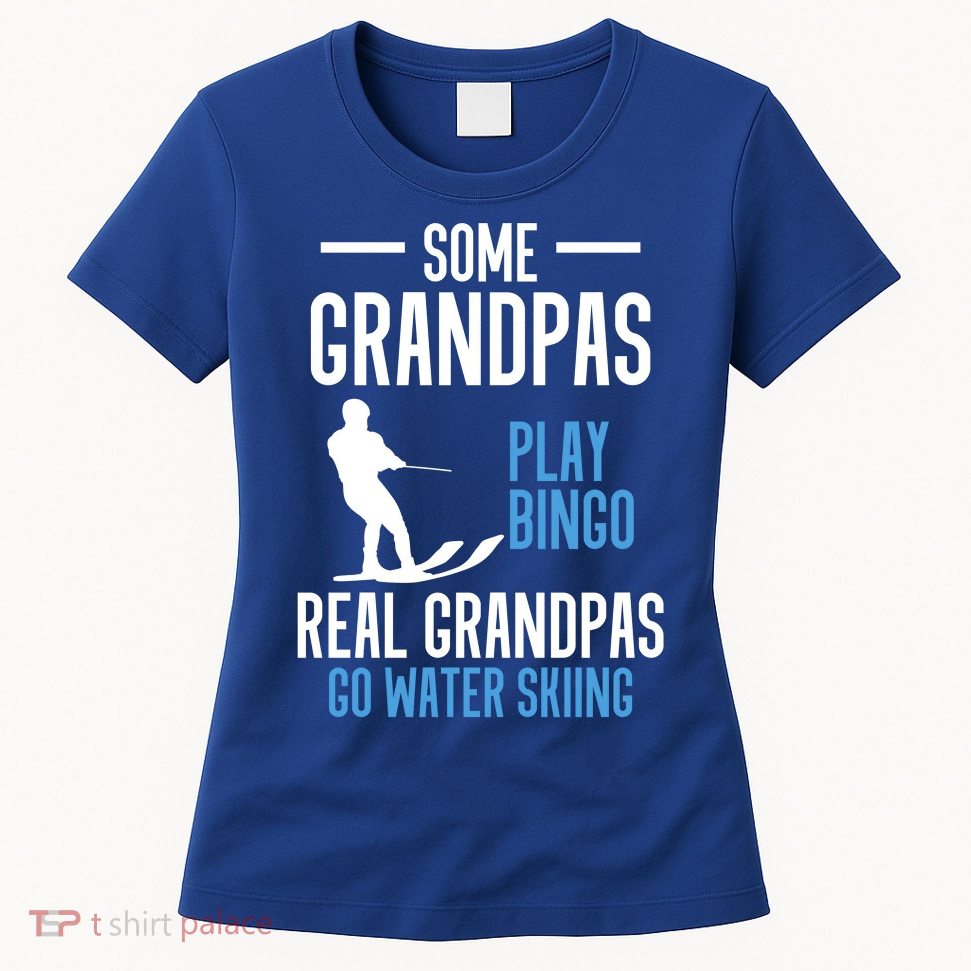 Water Ski Grandpa Skiing Waterski Waterskiing Holiday Waves Great Gift Women's T-Shirt