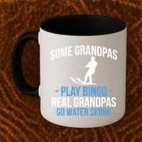Water Ski Grandpa Skiing Waterski Waterskiing Waves Holiday Gift Coffee Mug thumb 2