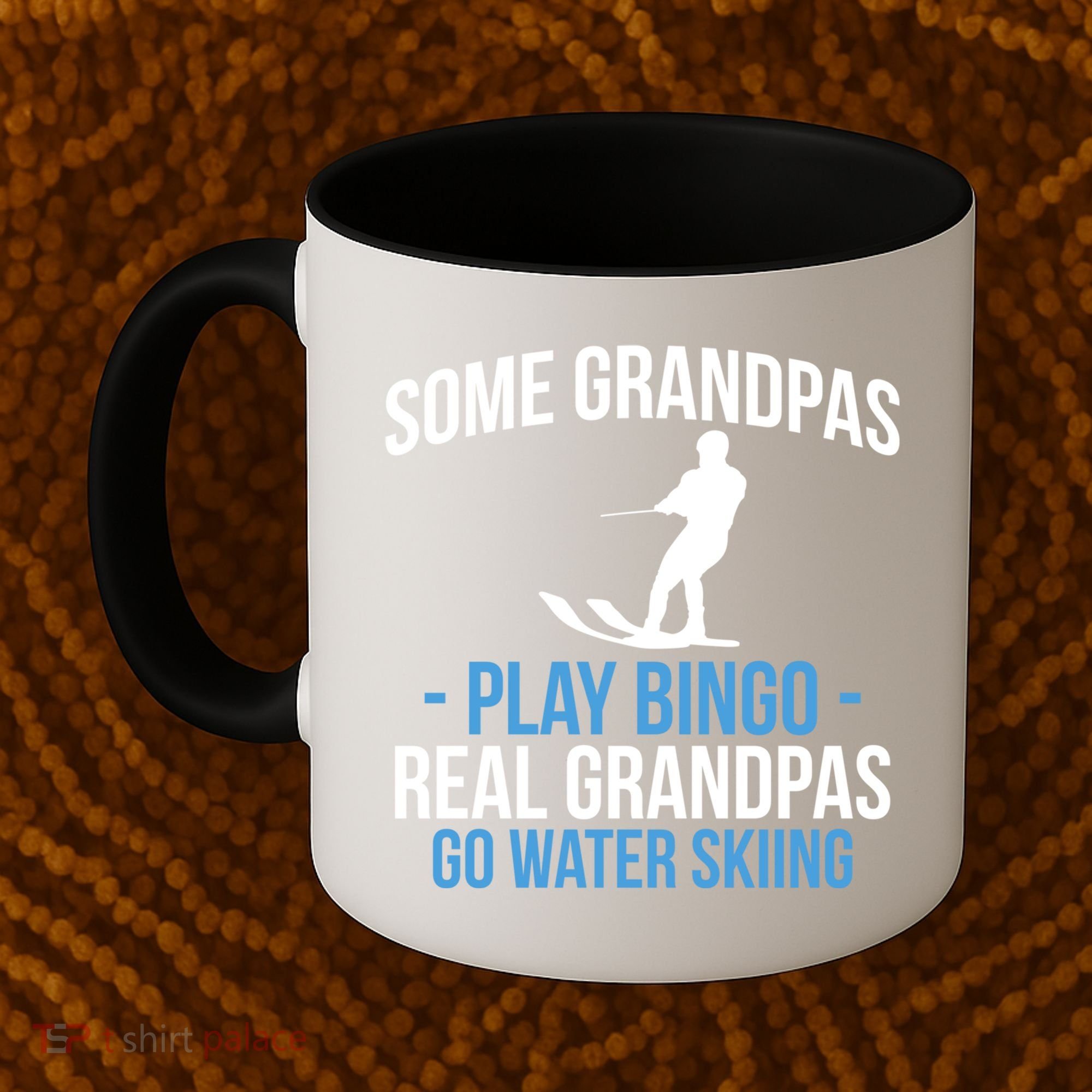 Water Ski Grandpa Skiing Waterski Waterskiing Waves Holiday Gift Coffee Mug