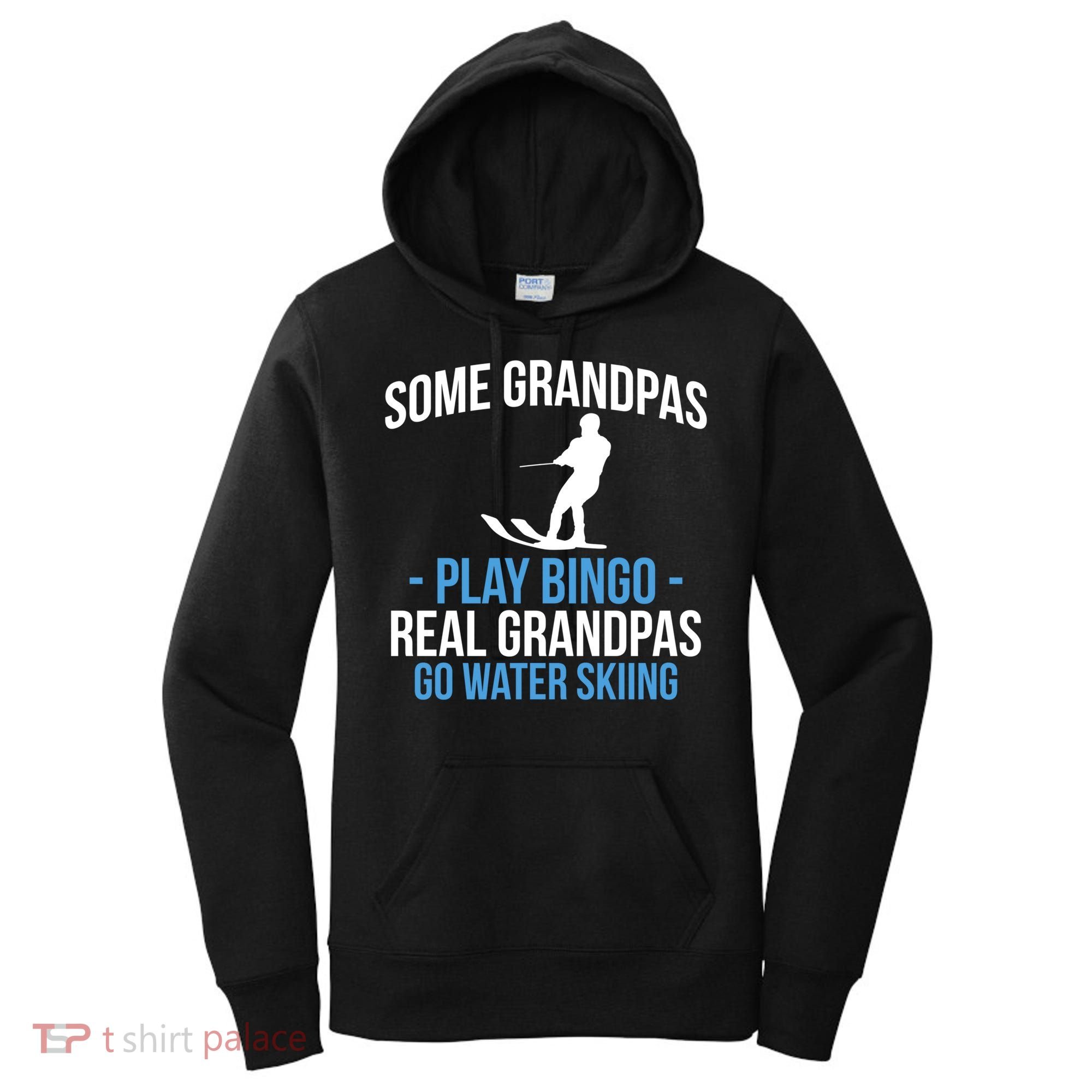 Water Ski Grandpa Skiing Waterski Waterskiing Waves Holiday Gift Women's Hoodie