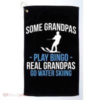 Water Ski Grandpa Skiing Waterski Waterskiing Waves Holiday Gift Golf Towel thumb 0