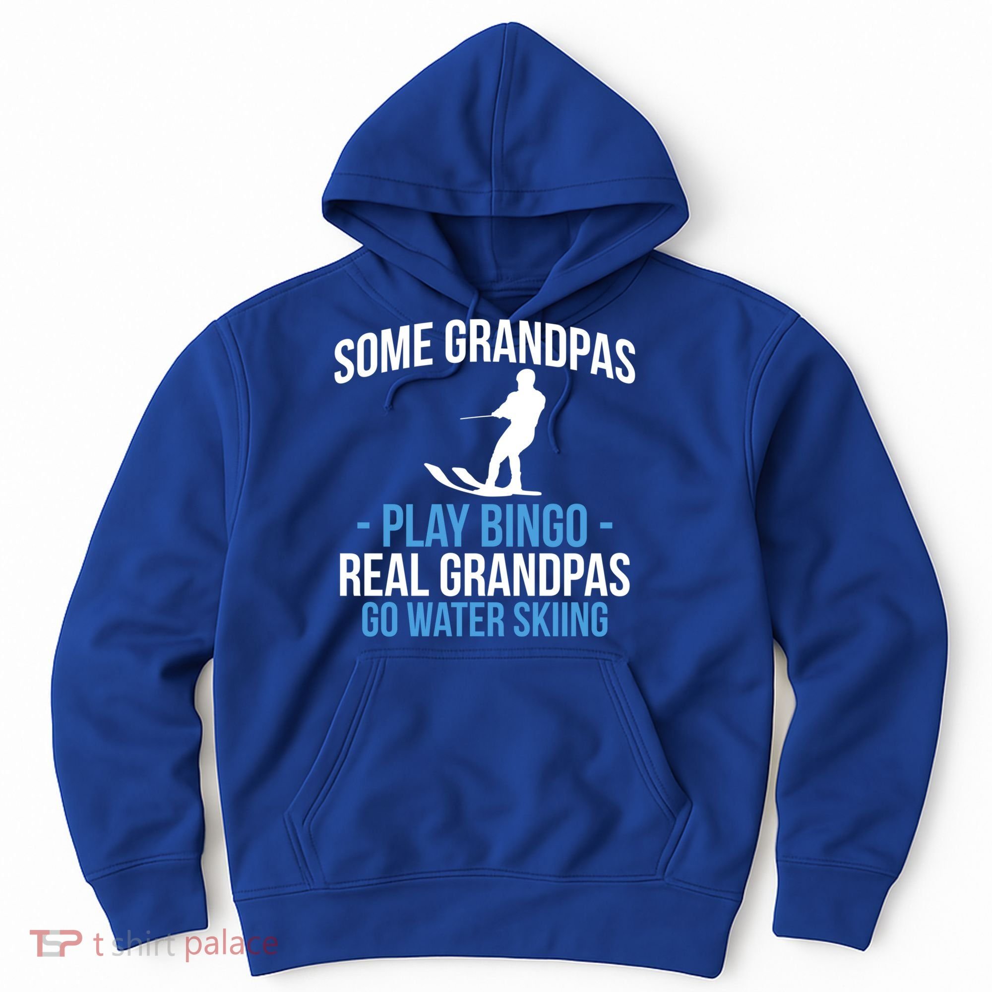 Water Ski Grandpa Skiing Waterski Waterskiing Waves Holiday Gift Hoodie