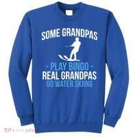 Water Ski Grandpa Skiing Waterski Waterskiing Waves Holiday Gift Sweatshirt thumb 0