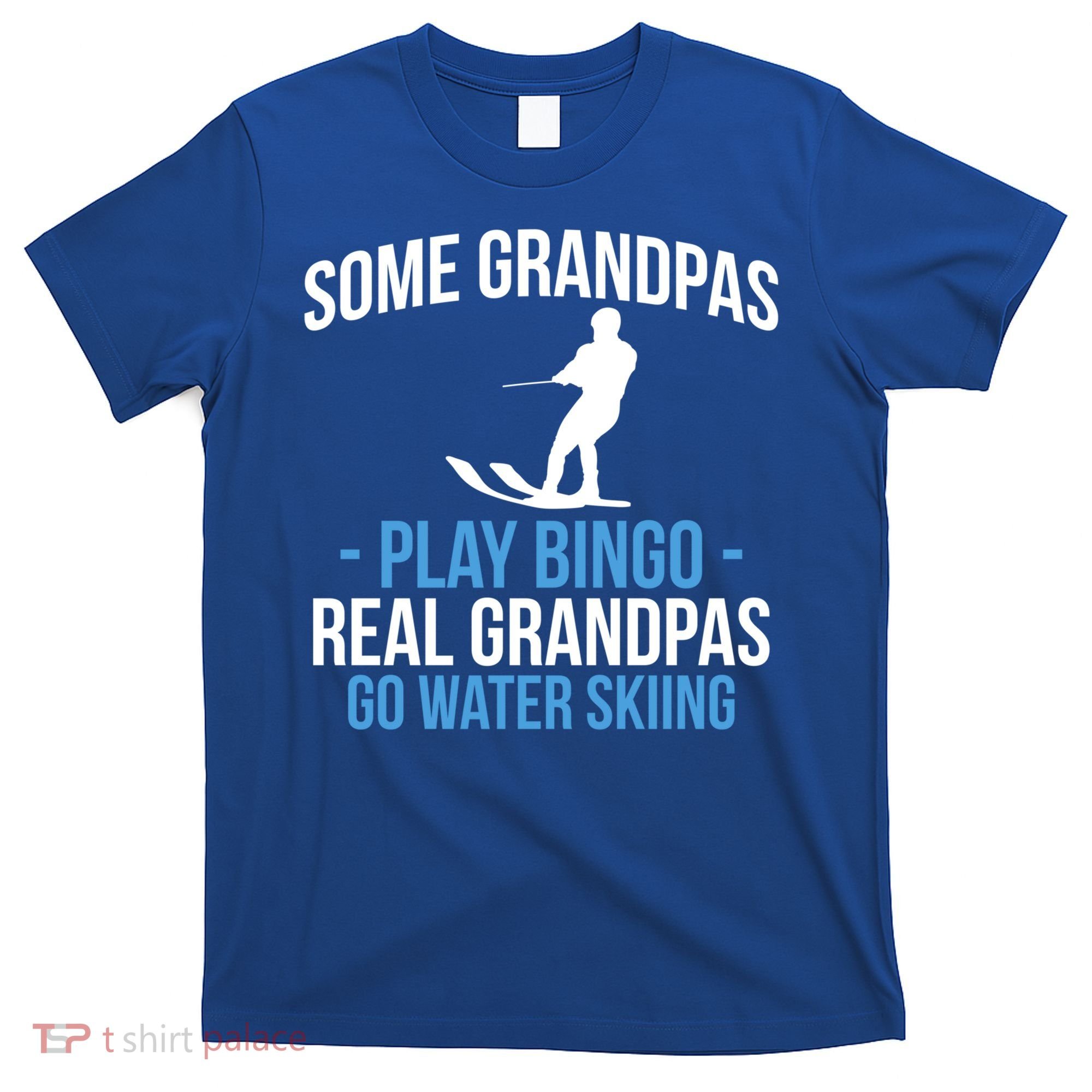 Water Ski Grandpa Skiing Waterski Waterskiing Waves Holiday Gift T-Shirt