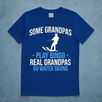 Water Ski Grandpa Skiing Waterski Waterskiing Waves Holiday Gift T-Shirt thumb 5
