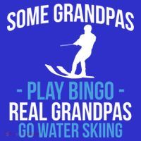Water Ski Grandpa Skiing Waterski Waterskiing Waves Holiday Gift Women's Tank Top thumb 5