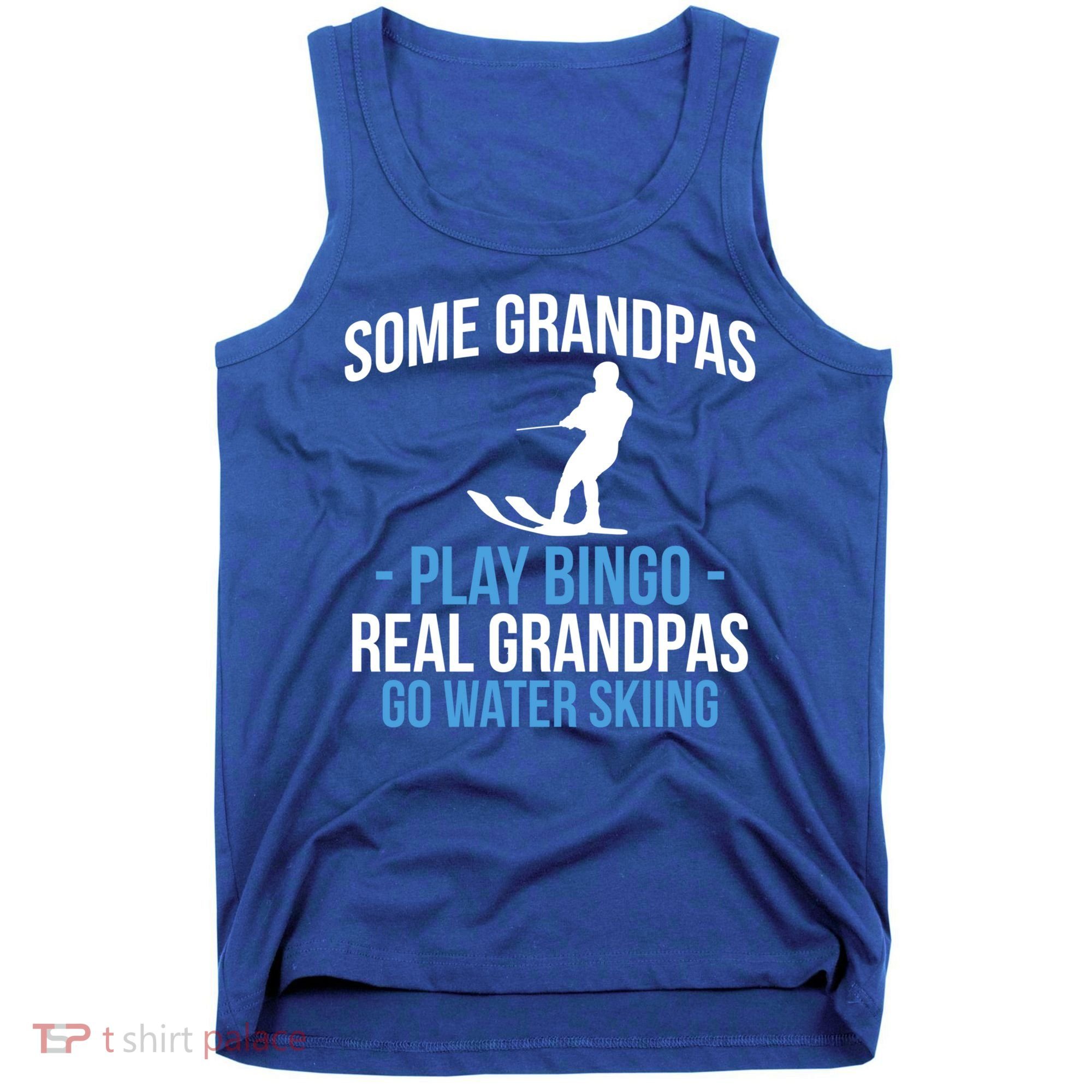 Water Ski Grandpa Skiing Waterski Waterskiing Waves Holiday Gift Tank Top