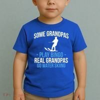Water Ski Grandpa Skiing Waterski Waterskiing Waves Holiday Gift Toddler T-Shirt thumb 2