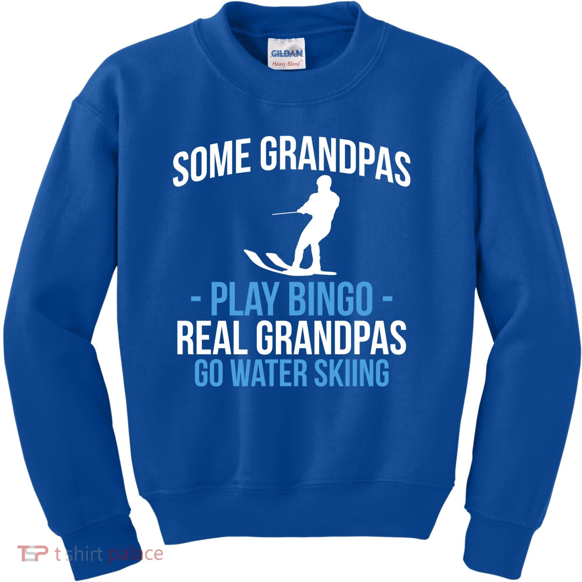 Water Ski Grandpa Skiing Waterski Waterskiing Waves Holiday Gift Kids Sweatshirt