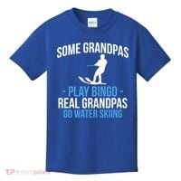 Water Ski Grandpa Skiing Waterski Waterskiing Waves Holiday Gift Kids T-Shirt thumb 0