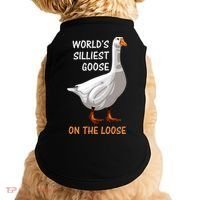 World's Silliest Goose On The Loose Funny Silly Doggie Tank thumb 0
