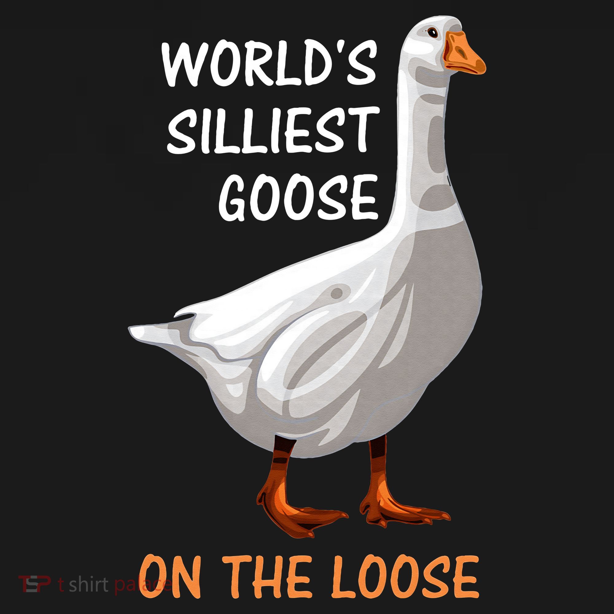 World's Silliest Goose On The Loose Funny Silly Women's Tank Top