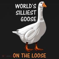 World's Silliest Goose On The Loose Funny Silly Baby Bodysuit thumb 2