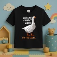 World's Silliest Goose On The Loose Funny Silly Toddler T-Shirt thumb 3