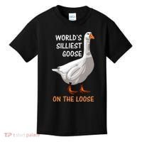 World's Silliest Goose On The Loose Funny Silly Kids T-Shirt thumb 0