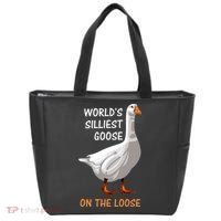 World's Silliest Goose On The Loose Funny Silly Tote Bag thumb 0