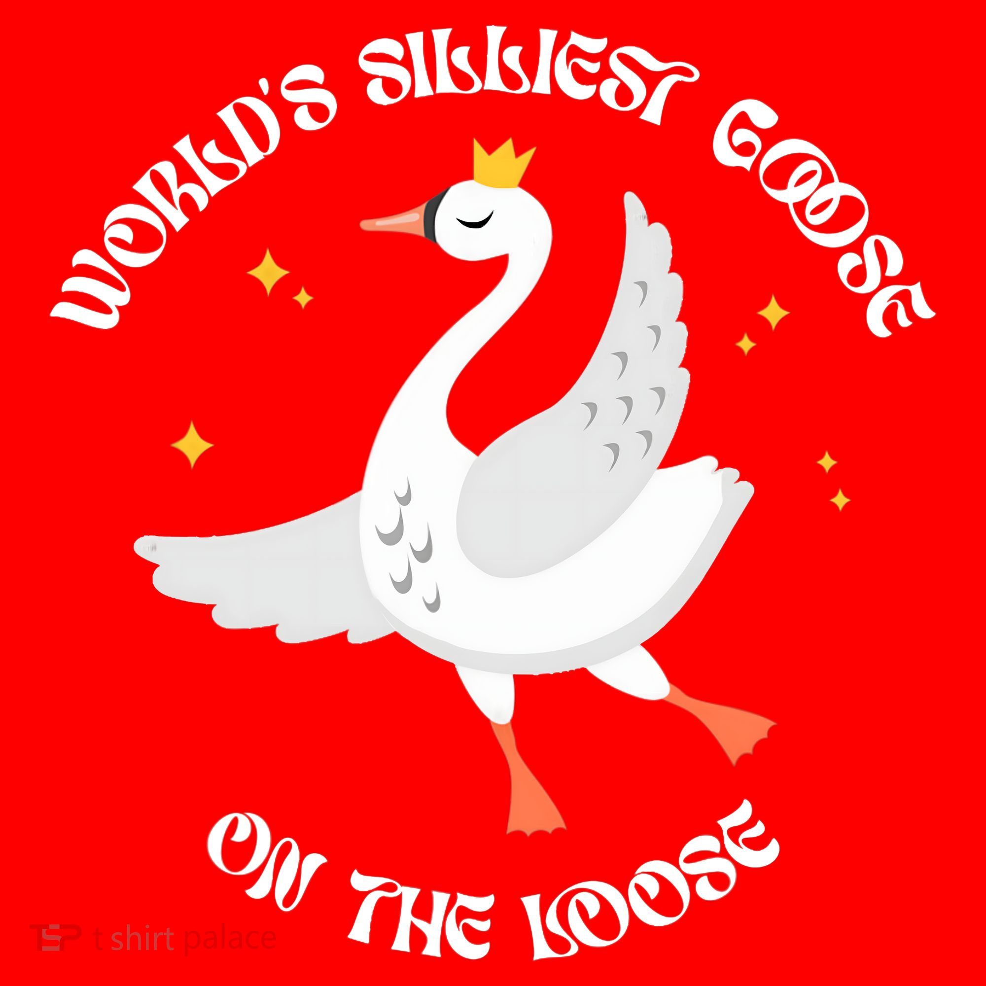 World's Silliest Goose On The Loose Funny Santa Hat