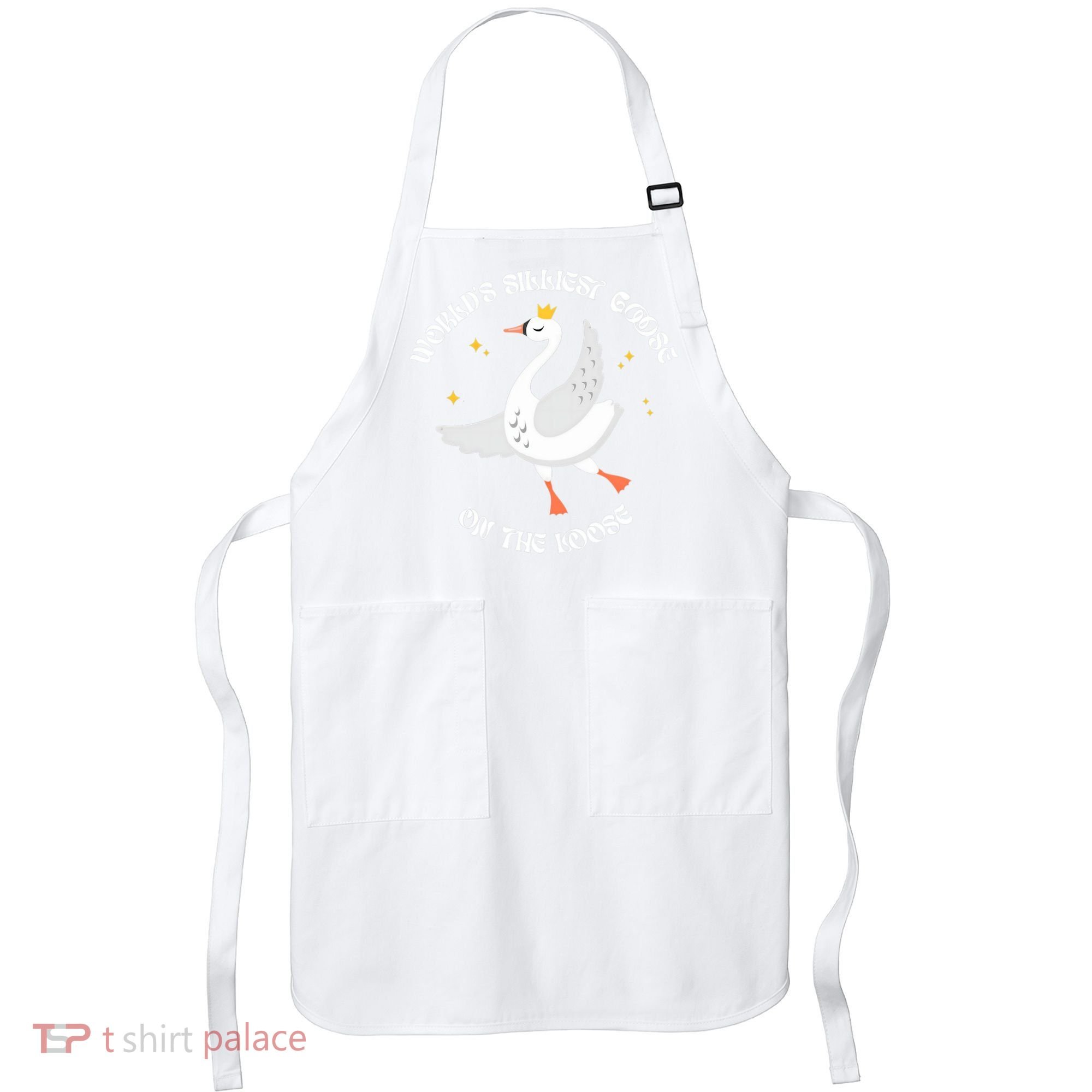 World's Silliest Goose On The Loose Funny Apron