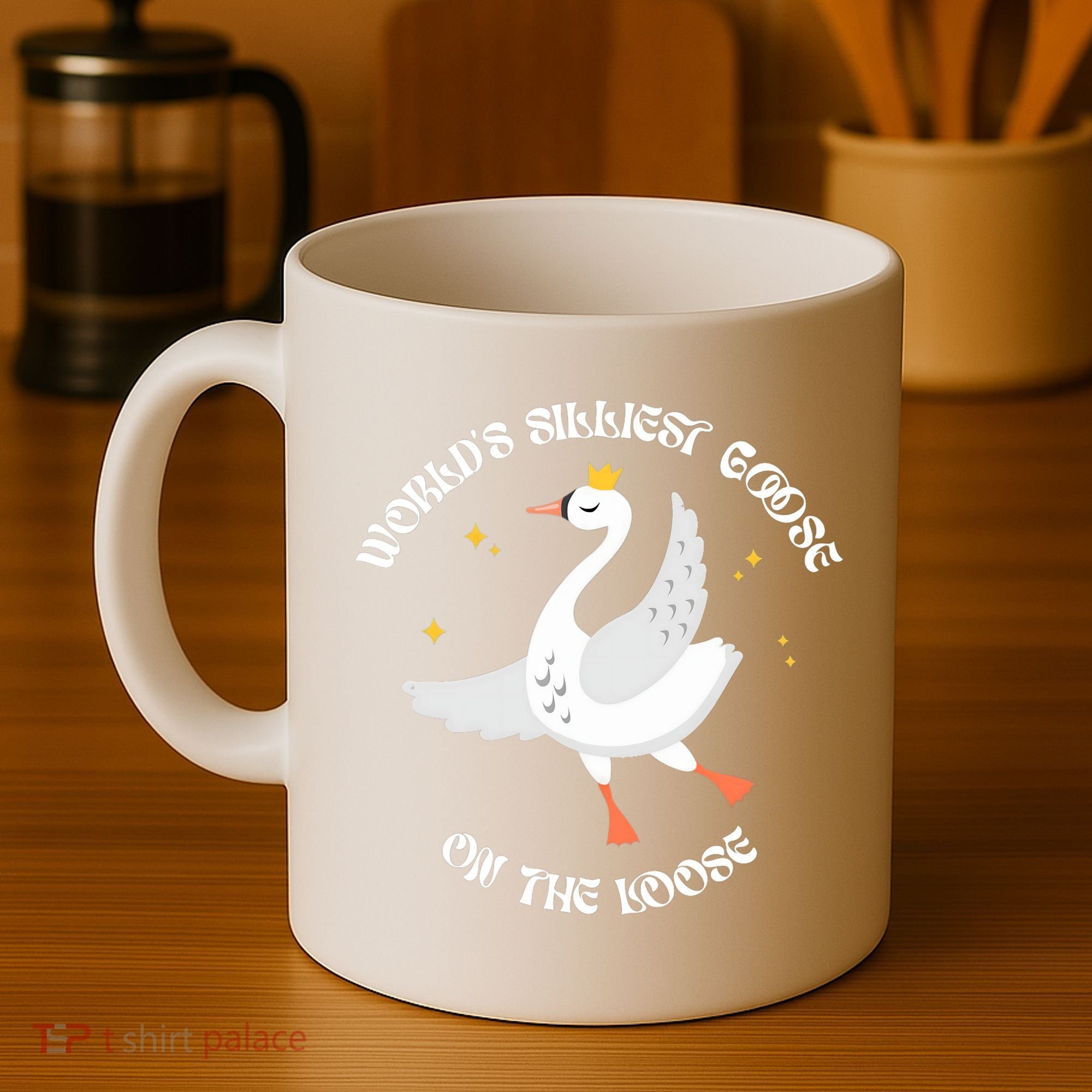 World's Silliest Goose On The Loose Funny Coffee Mug