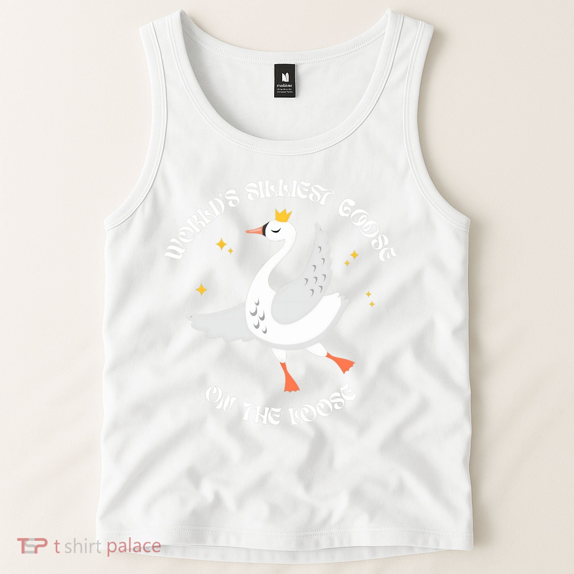 World's Silliest Goose On The Loose Funny Tank Top