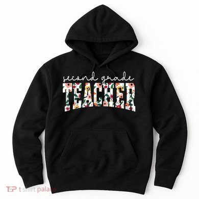 Wildflowers Second Grade Teacher Back To School 2nd Grade Hoodie