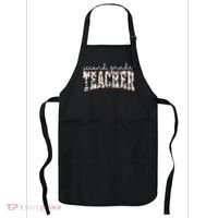 Wildflowers Second Grade Teacher Back To School 2nd Grade Apron thumb 0