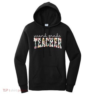 Wildflowers Second Grade Teacher Back To School 2nd Grade Women's Hoodie