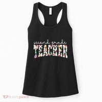Wildflowers Second Grade Teacher Back To School 2nd Grade Women's Tank Top thumb 0