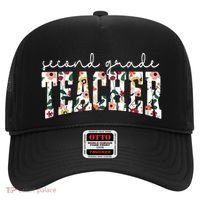 Wildflowers Second Grade Teacher Back To School 2nd Grade Hat thumb 0