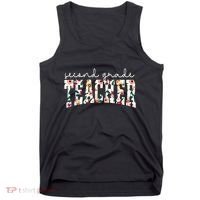 Wildflowers Second Grade Teacher Back To School 2nd Grade Tank Top thumb 0